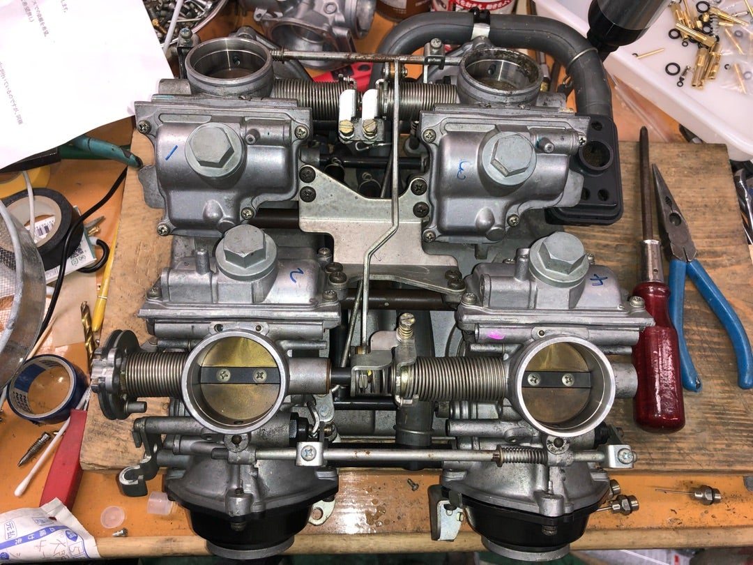 VFR750R RC30 キャブレター 再生前